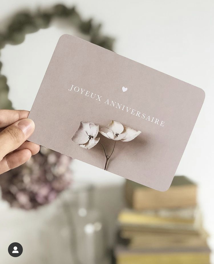Carte Postale Joyeux Anniversaire L Atelier De Charlotte